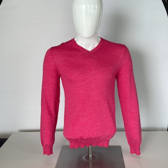 Hugo Boss Slim Fit Pink Sweater Size Large - Picture 2 of 14